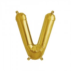 Globo letra V de 16 pulgadas