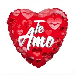 Globo corazón te amo besos