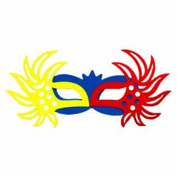 Antifaz neón de cartón