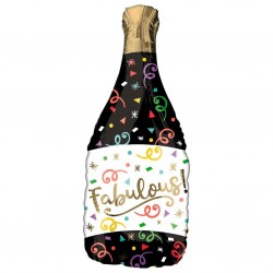Globo champaña negra fabulous