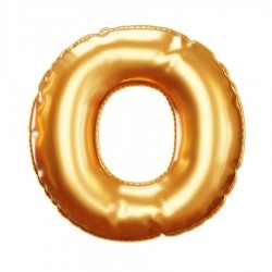 Globo letra O de 16 pulgadas