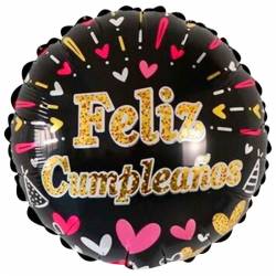 Globo de cumpleaños negro...