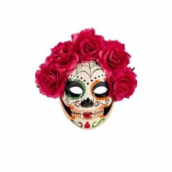 Máscara de catrina de plástico