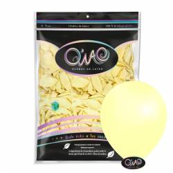 Globo látex Q´WAO amarillo...