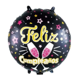 Globo de cumpleaños con copas