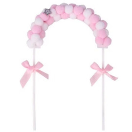 Cake tupper Arco de globo Rosa