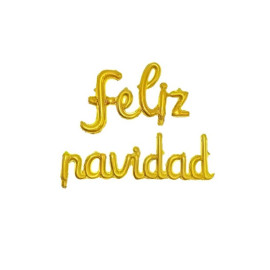 Globo letrero Feliz Navidad
