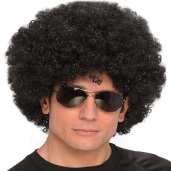 Peluca afro negra